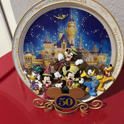 Disney 50th Anniversary Plate