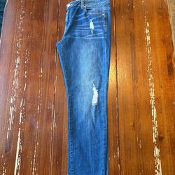 Michael Kors Distressed Blue Women's Jeans