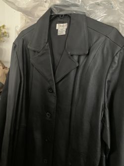 Leather jacket blazer