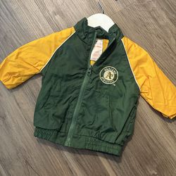 Vintage Oakland Athletics toddler windbreaker Sz - 3/6 months