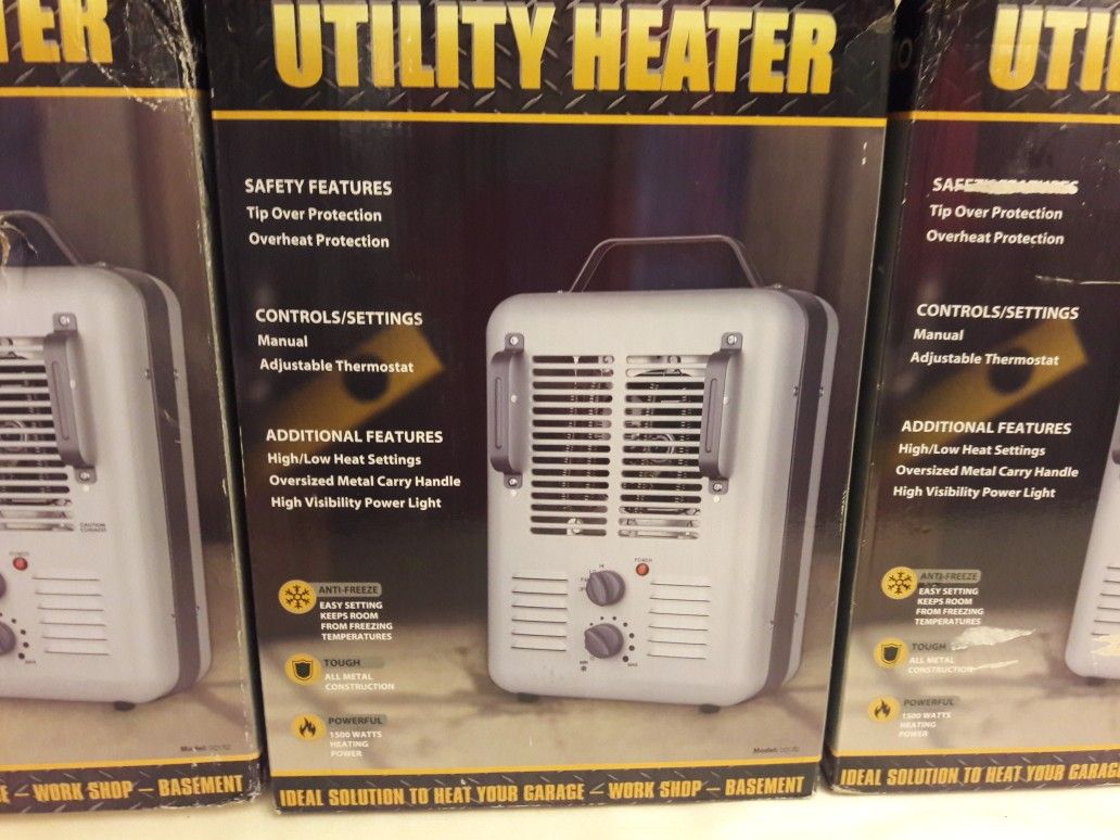 Utility 'Milkhouse' Style Electric Space Heater #DQ1702