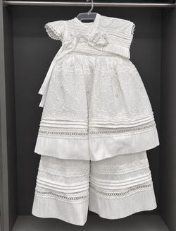 White Baby Christening Gown | Ropon Bautizo