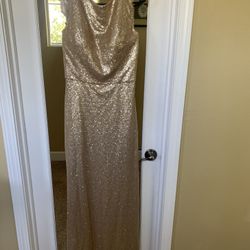 Gold Sequined Dress