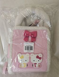 Sanrio Her Universe Hello Kitty & Mimmy Cozy Bear Crossbody Bag