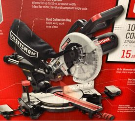 Saw. Brand new Craftsman 10” compound miter saw