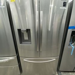 Samsung French Door Stainlees Steel New Open Box Refrigerator 