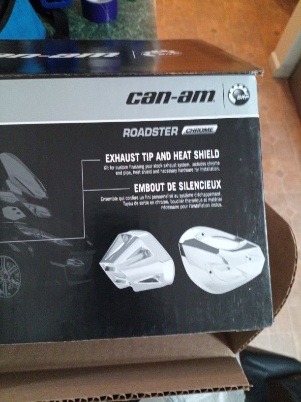Can Am Chrome Heat Shield