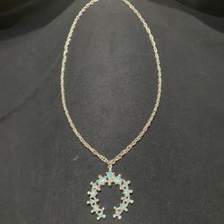  Southwestern Squash Blossom Necklace