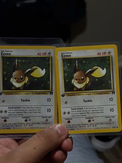 2 first edition team rocket evees