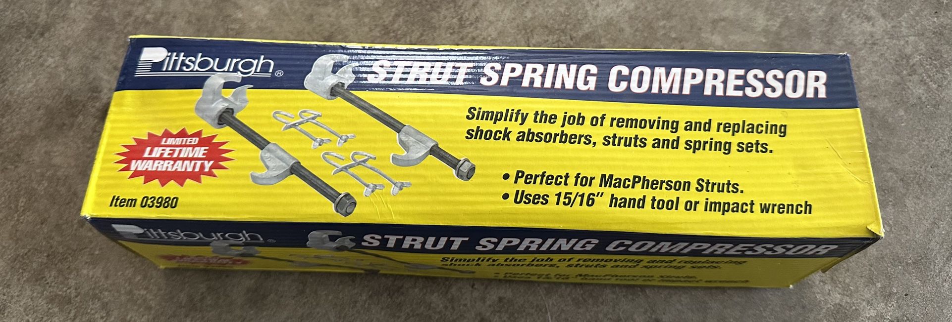 Pittsburgh Strut Spring Compressor Item 03980