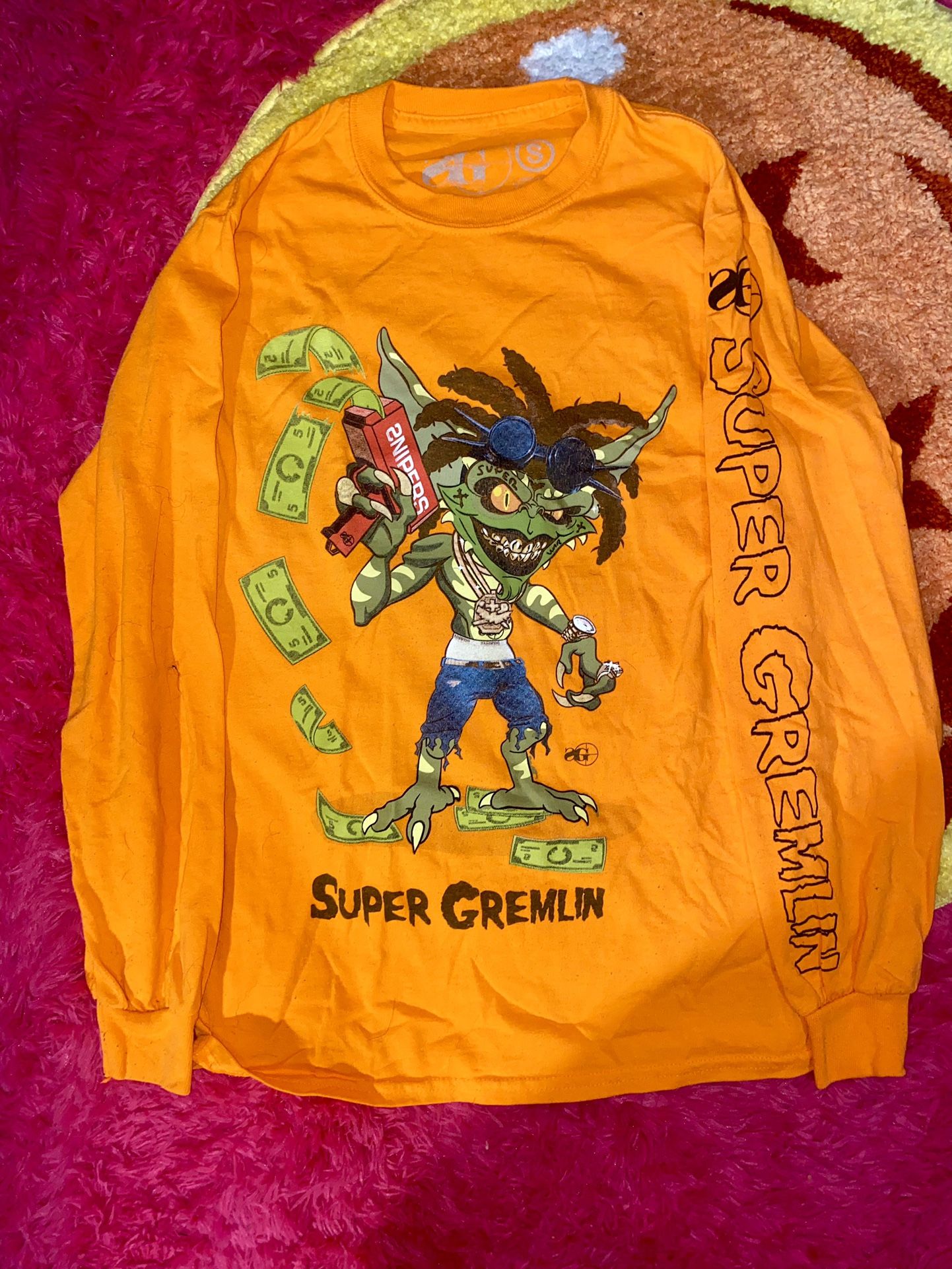 Sniper Gang Super Gremlin Orange Sweatshirt