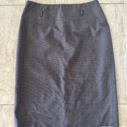 Charcoal Grey Apt 9 Women’s Size 6 Pencil Skirt with Slit in Back