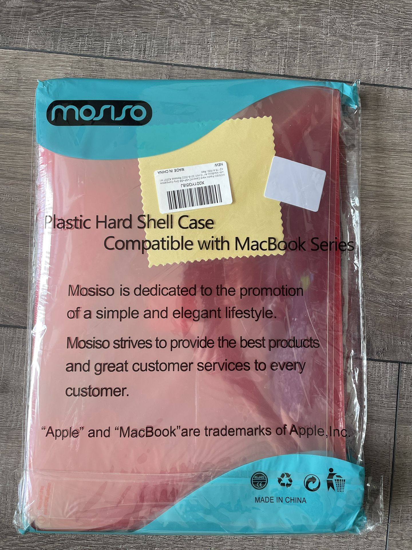 Plastic She’ll Case Red For Mac air