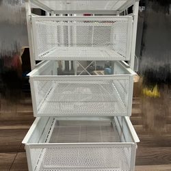 white storage cabinet 
