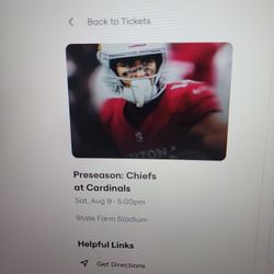 Arizona Cardinals Vs Kc Chiefs 8/9
