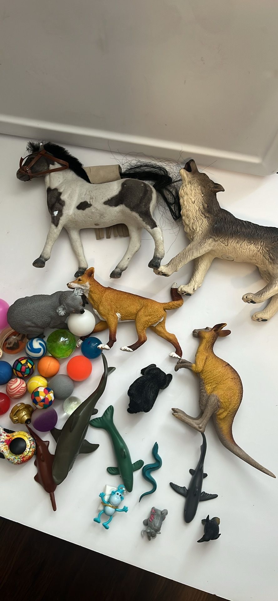 Toy Lot Of Animals And Super Balls
