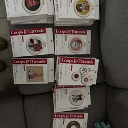 Embroidery, Cross Stitch , Punch Needle Kits Bundle  