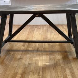 6ft. Wooden Dining Table - Can be painted or stained for a rustic, shabby chic look (Paid $800)