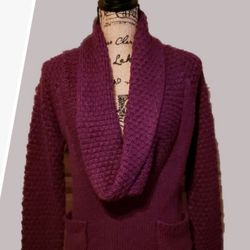 Poof Excellence Purple Cowl Sweater S