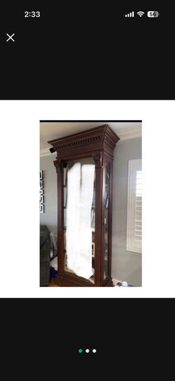 Cabinet China Curio  35w x 18d x 7’10”h