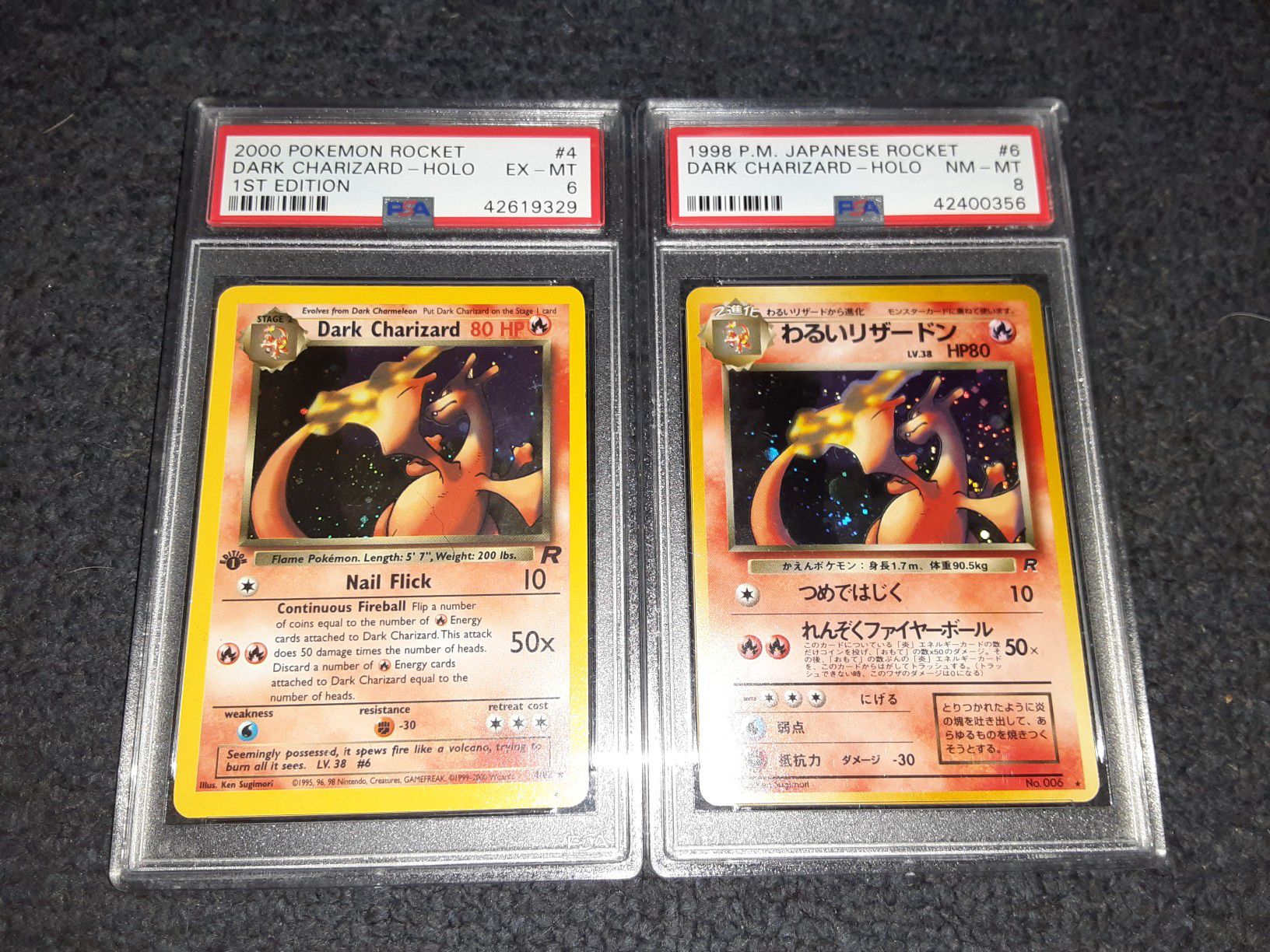 Pokemon cards vintage dark charizard 1st edition READ DESCRIPTION