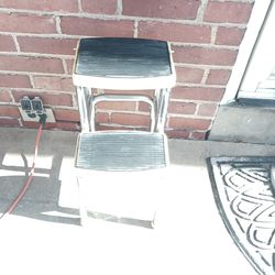 Steps steps only. Best used with high stool or chair. Steps only