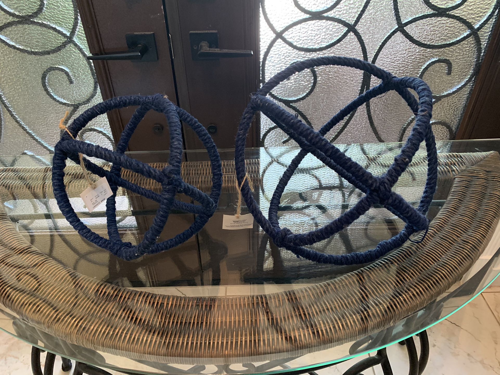 Rope Woven Blue Spheres