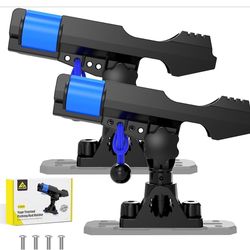 2-in-1 Fishing Rod Holder for Boat Kayak Rod Holder Track Deck Mount, S