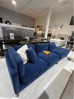 Blue Sofa Chaise