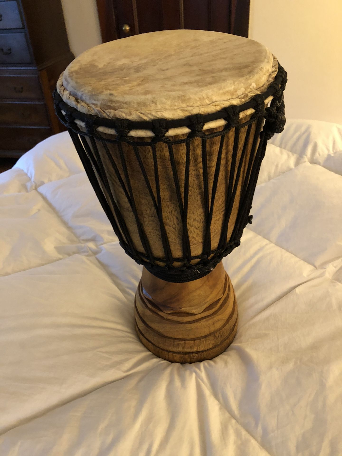 African Djembe Drum with carrying satchel!