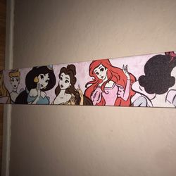 Disney Princess Canvas Painting 