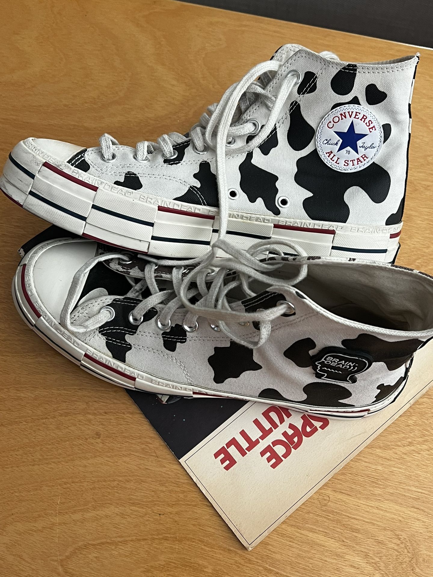 Brain Dead X Converse Cow Print - Size 9