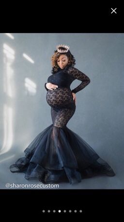 Maternity Lace Mermaid Dress