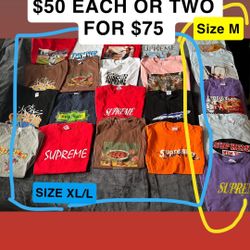 LOT of Supreme Shirts Size M-XL