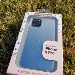 NEW Silver Ombre Sparkle iPhone 11 PRO Phone Case
