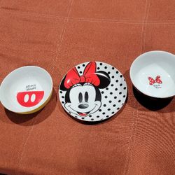 Minnie And Mickey Plates