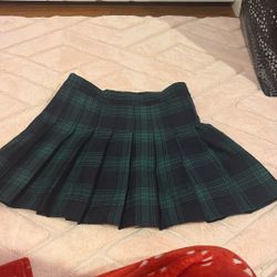 Plaid Mini Skirt 