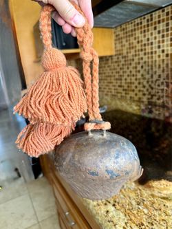 Vintage Rustic Greek Shepherd Bell – 5"x5" Primitive Decor
