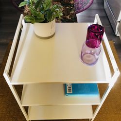 🤍📚SIDE TABLE/SHELF 📚🤍