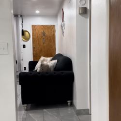 3 couches only!! no decor or tables or anything