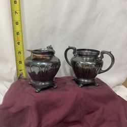 Silver Sugar and Cream Dishes