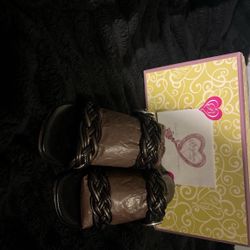 Brown And Tan Sandals 