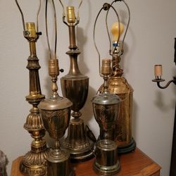 Vintage Gold Lamp EACH 