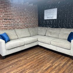 Delivery Available Ashley gray L shape sectional sofa couch