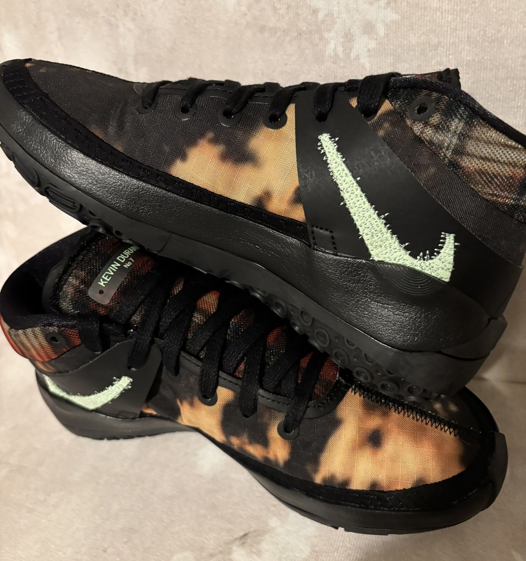 Nike KD13 Bleach Plaid Basketball Sneakers New Black DA0895-005 