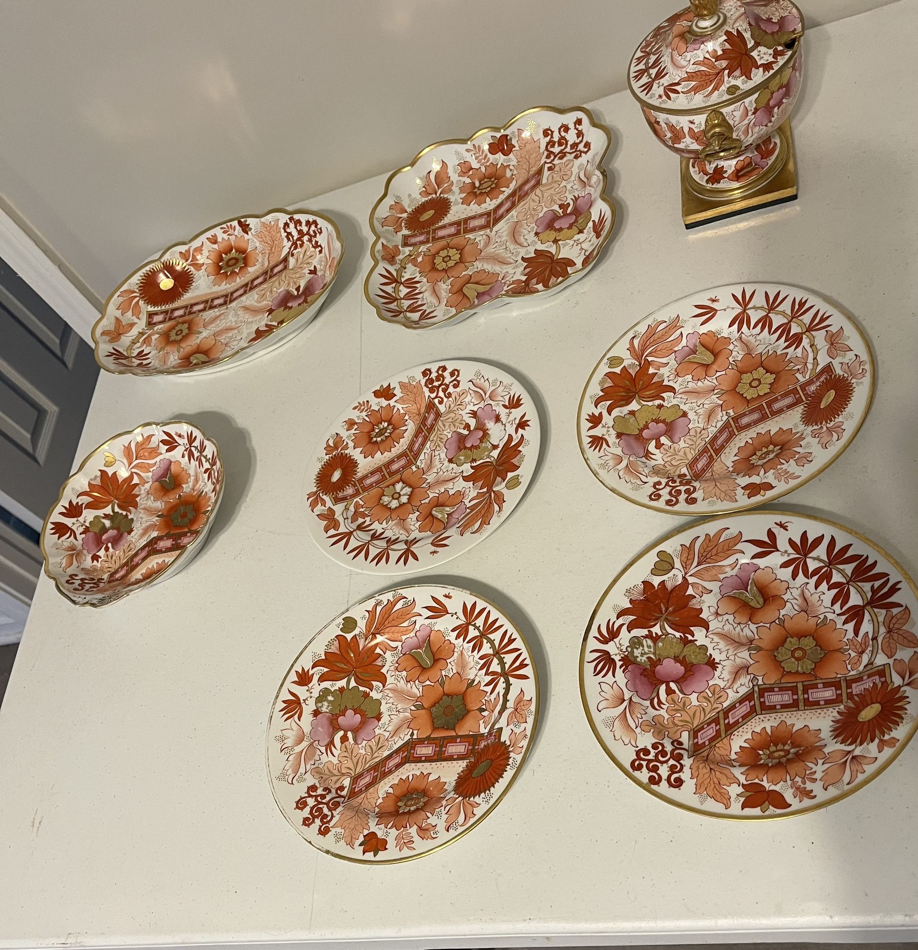 8 piece Flight Barr Barr Worcester Porcelain