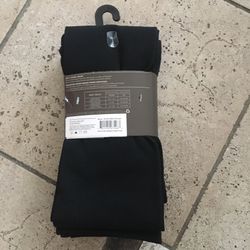 NWT Timberland Women Fleece Lined Footless Tights 2 Pairs Size M/L