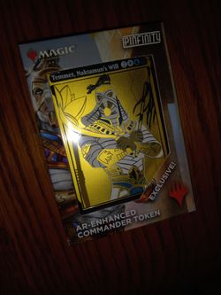 Magic The Gathering Cards Mtg Card TEMMET, NAKTAMUN'S WILL AR-ENHANCED COMMANDER TOKEN PINFINITY NEW SEALED MAGIC CON VEGAS 2026 EXCLUSIVE