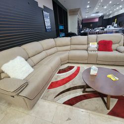 Tax Refund Sale! Alejandra Sectional Sofa Set w/ 3 Recliners Total--$1199--Great Set, Same Day Delivery! Low Inventory!