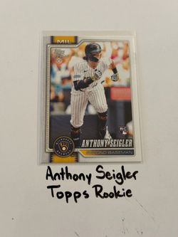 Anthony Seigler Milwaukee Brewers 2nd Baseman Topps Rookie Card.